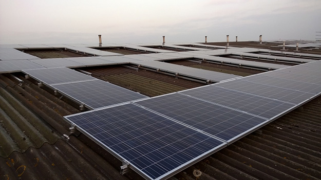 Solar Panels on Rose Roof