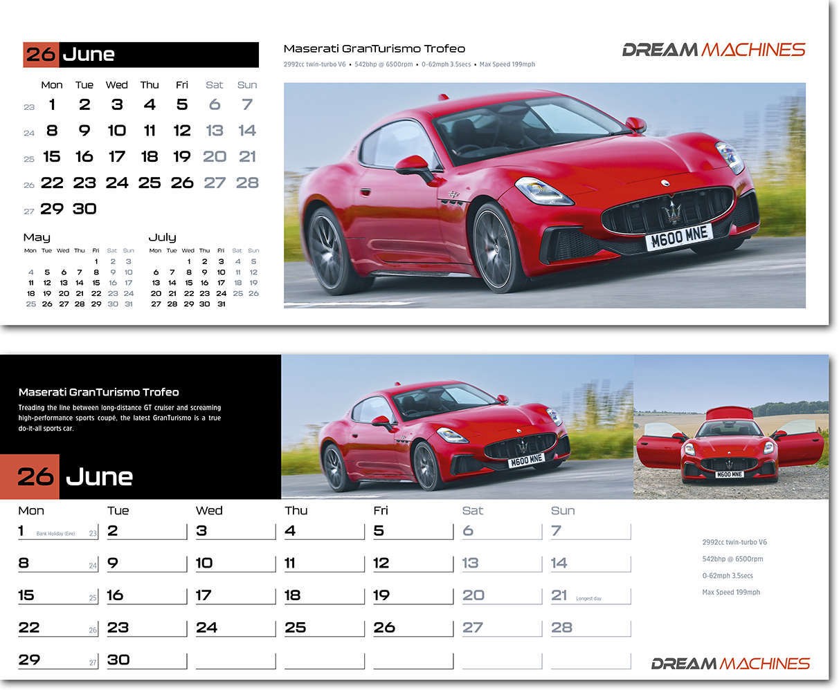 Dream Machines Task Station Desk Calendar