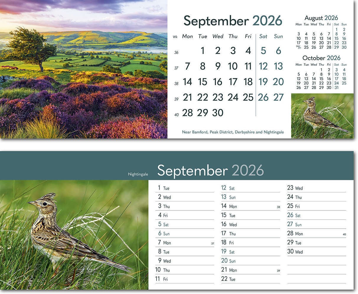 Rural Britain Task Station Desk Calendar