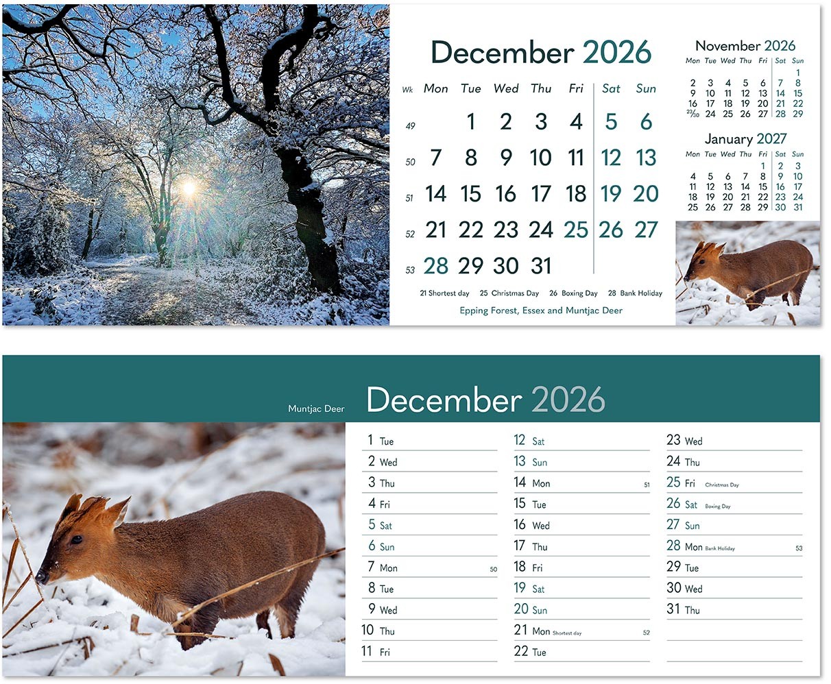 Rural Britain Desk Calendar