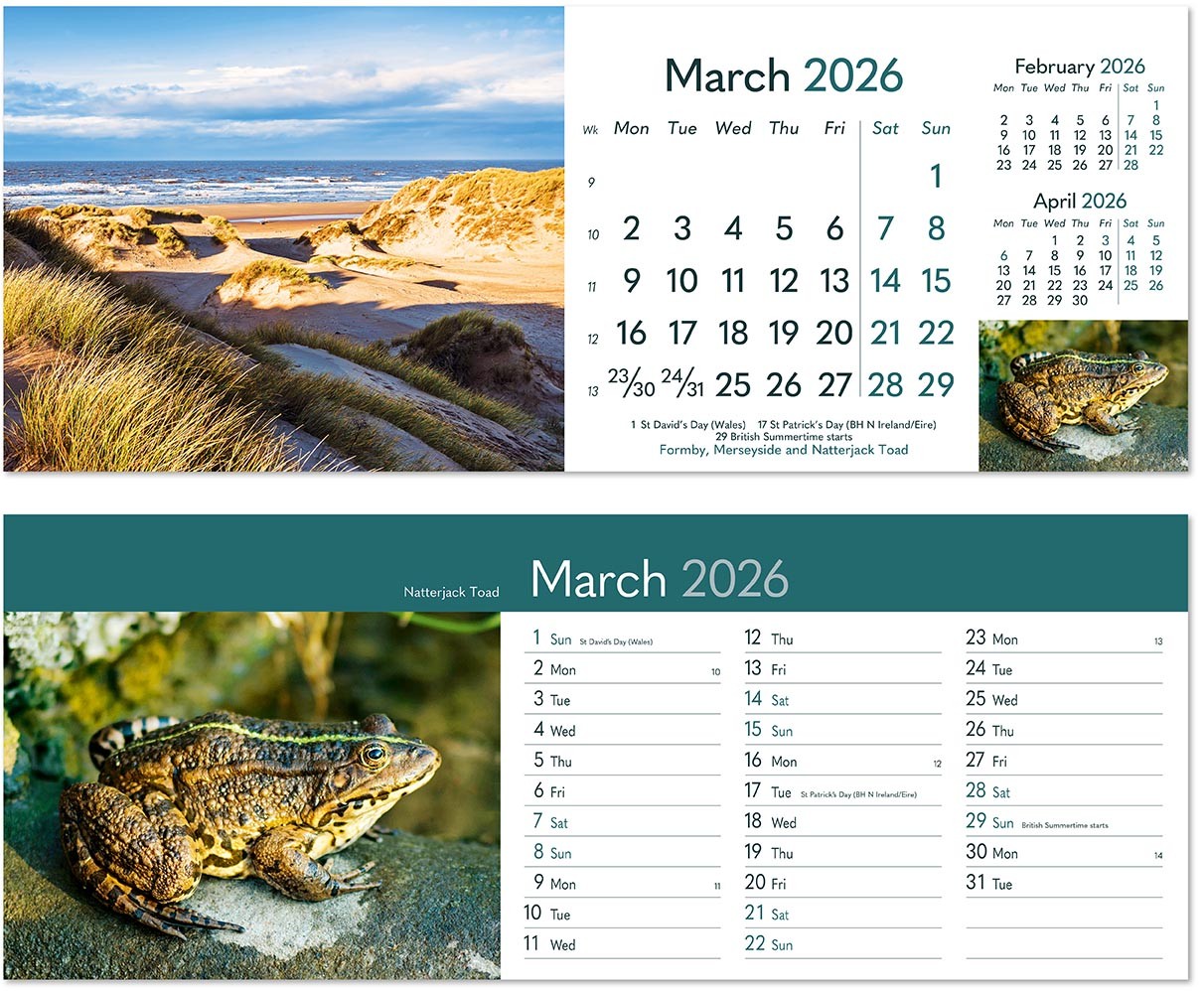 Rural Britain Desk Calendar