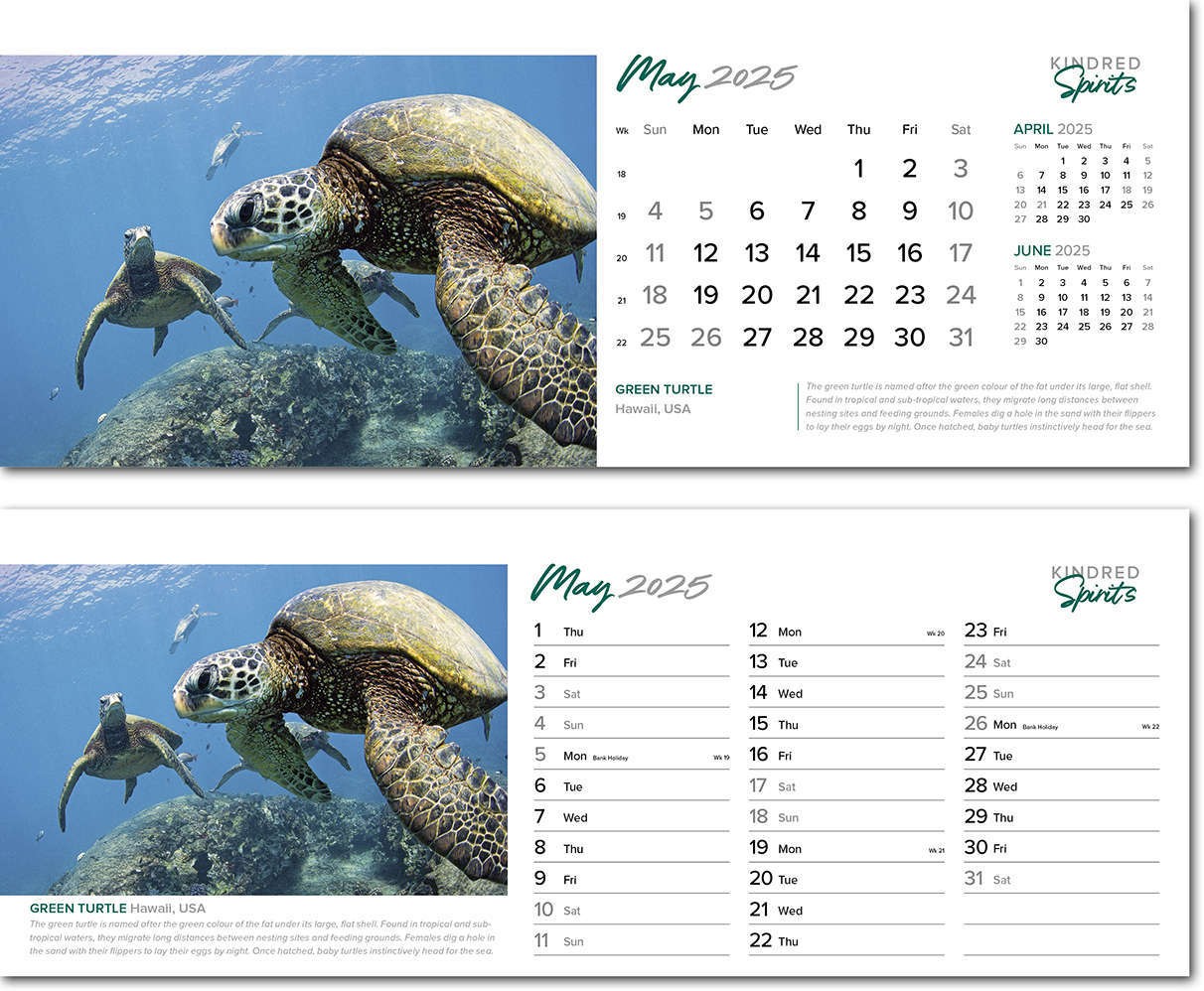 Kindred Spirits Task Station Desk Calendar