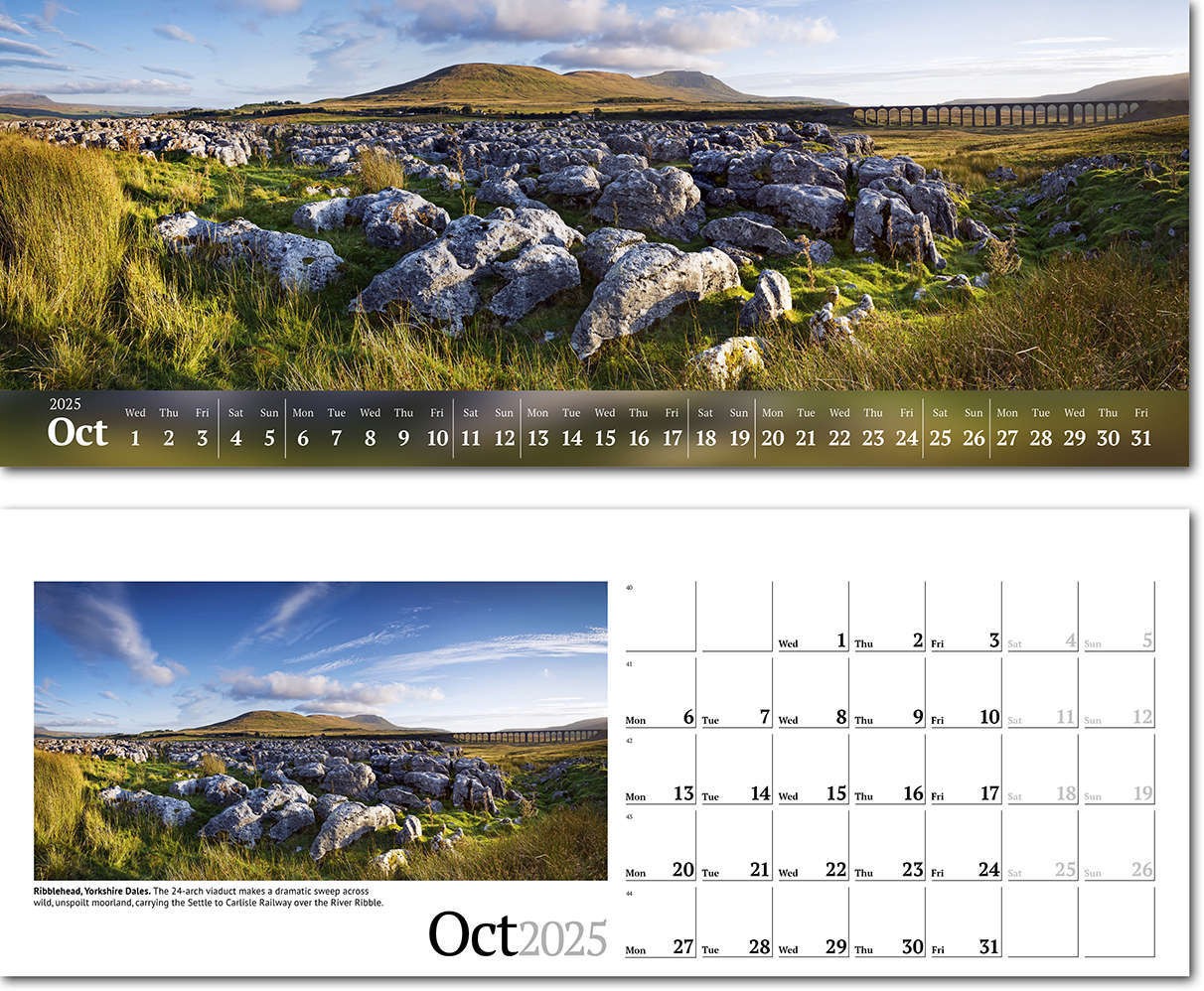 Wild Britain Note Station Desk Calendar 