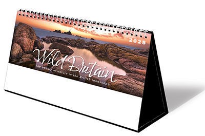 Wild Britain Premium Lined Easel Desk Calendar