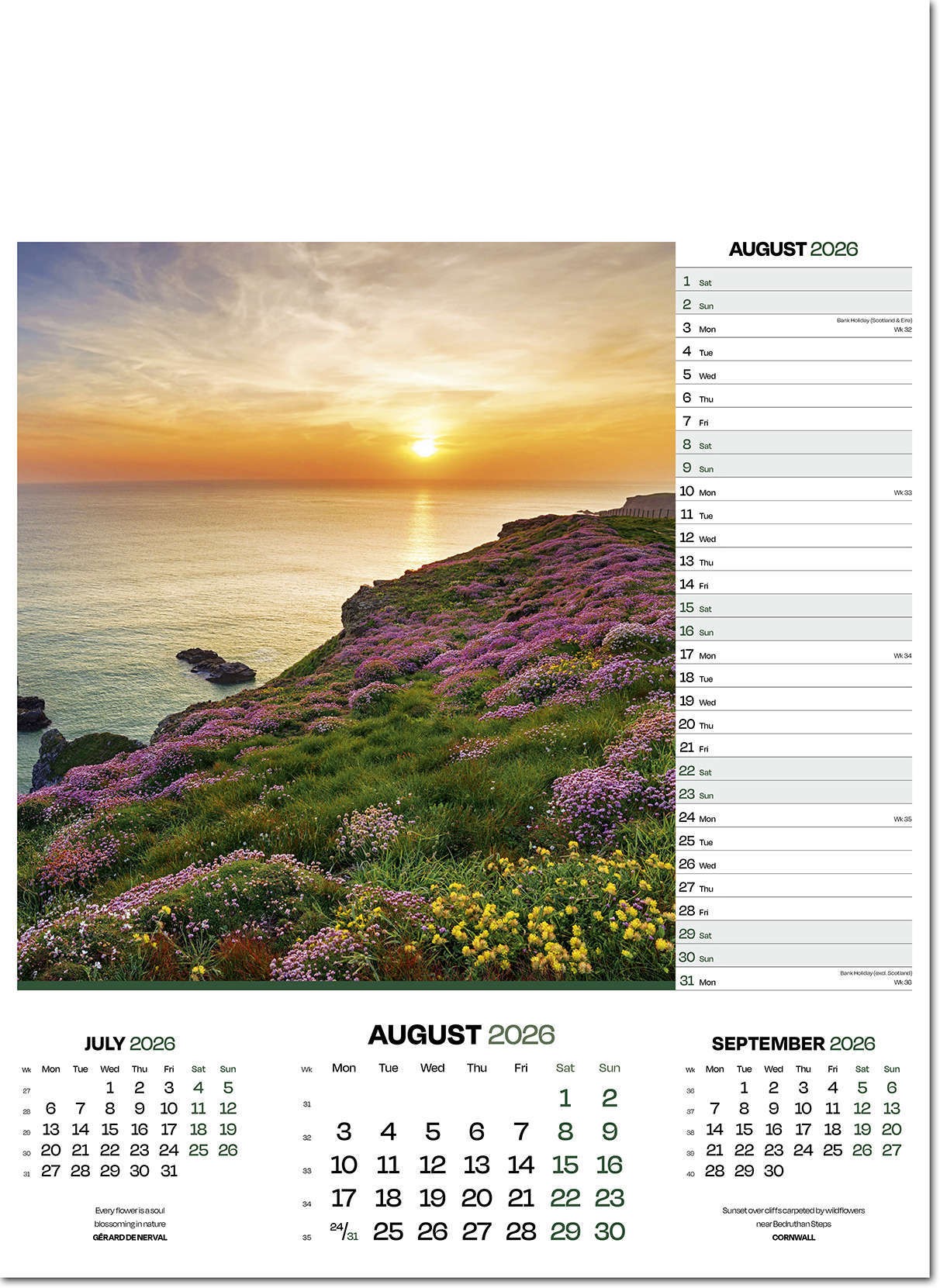 Moods of Nature Calendar