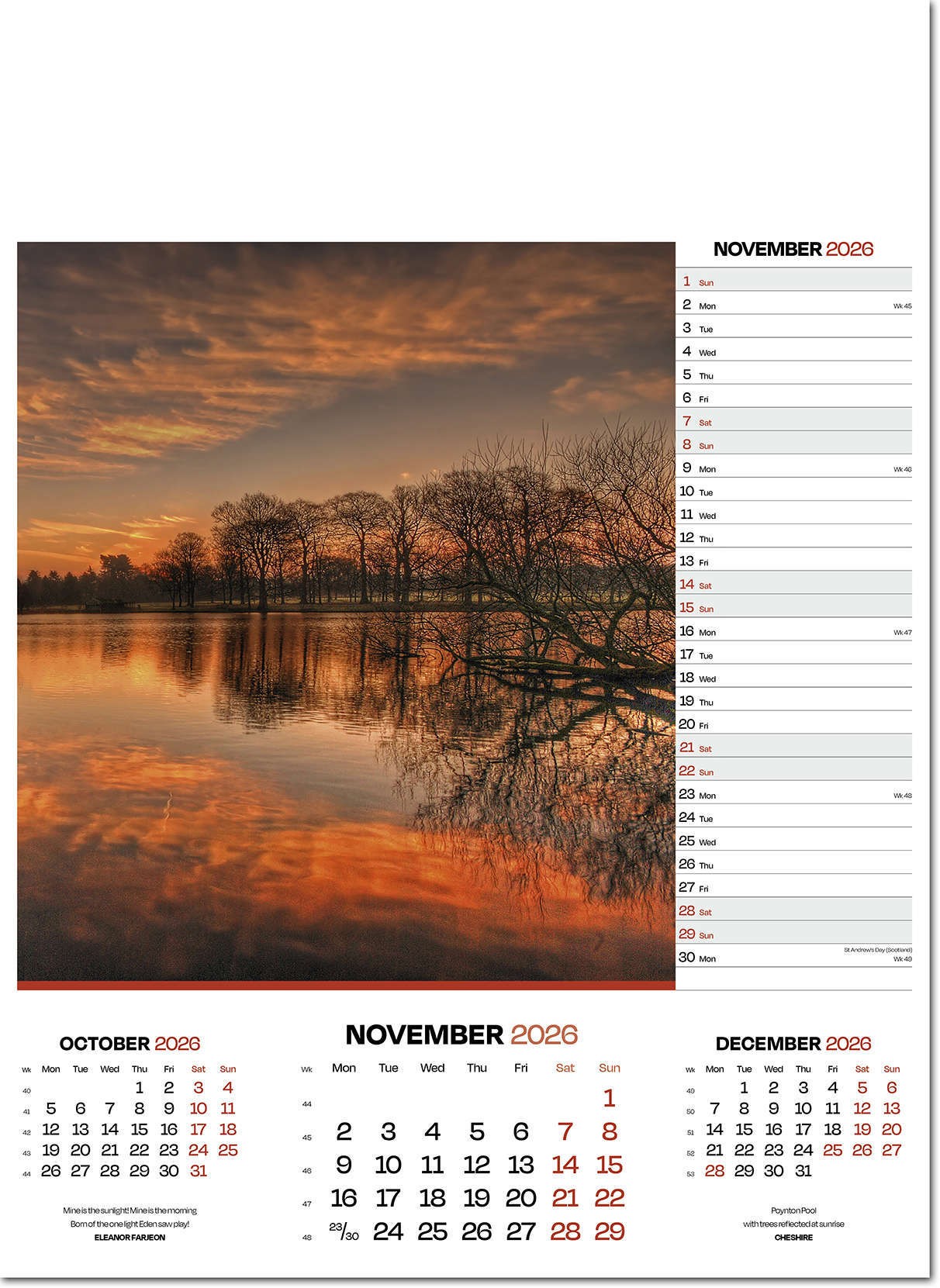 Moods of Nature Calendar