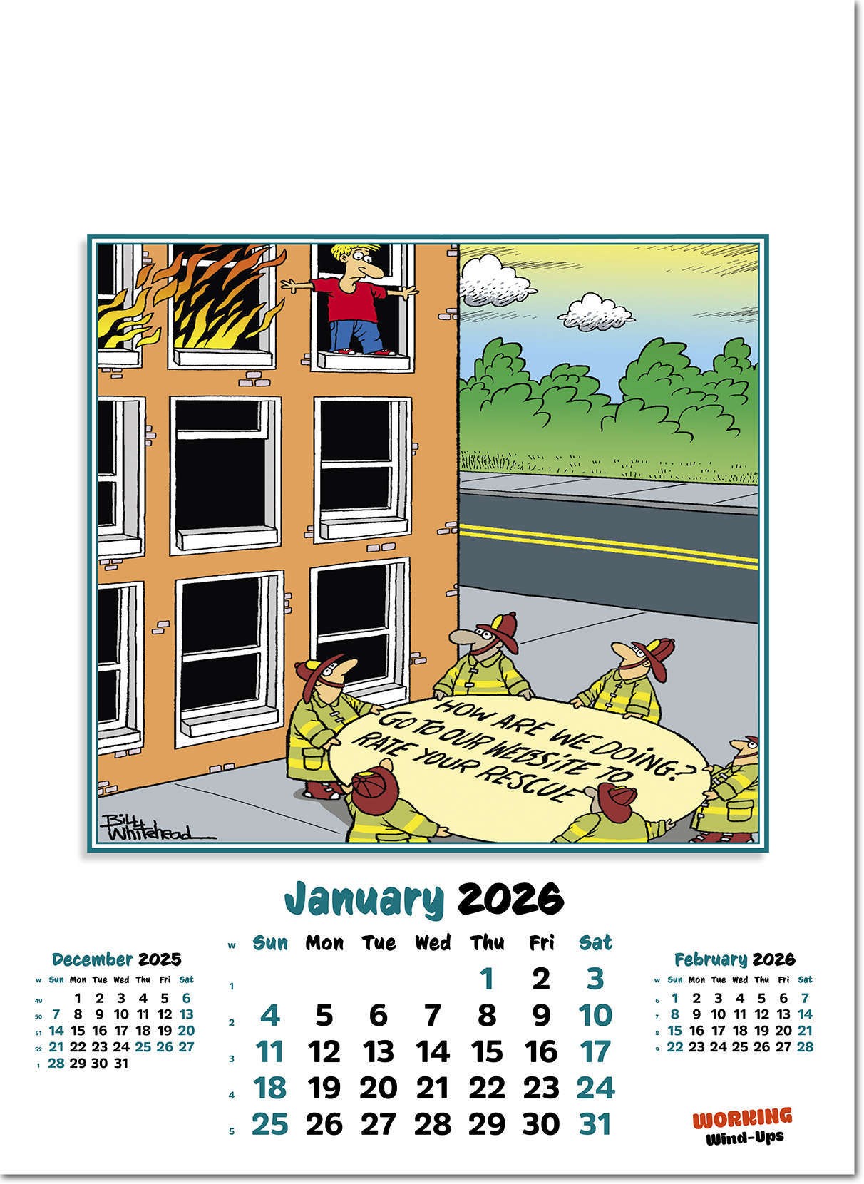 Working Wind-Ups Wall Calendar