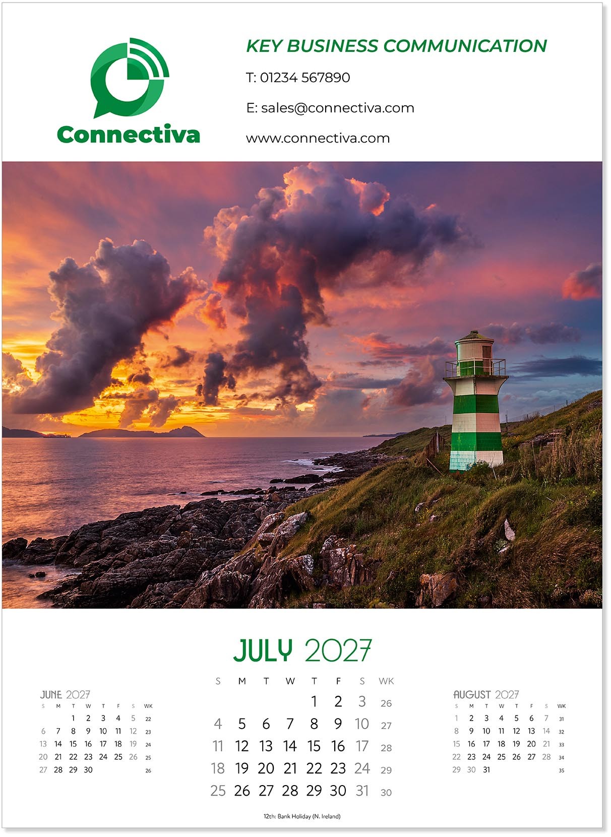 A Touch of Colour Wall Calendar