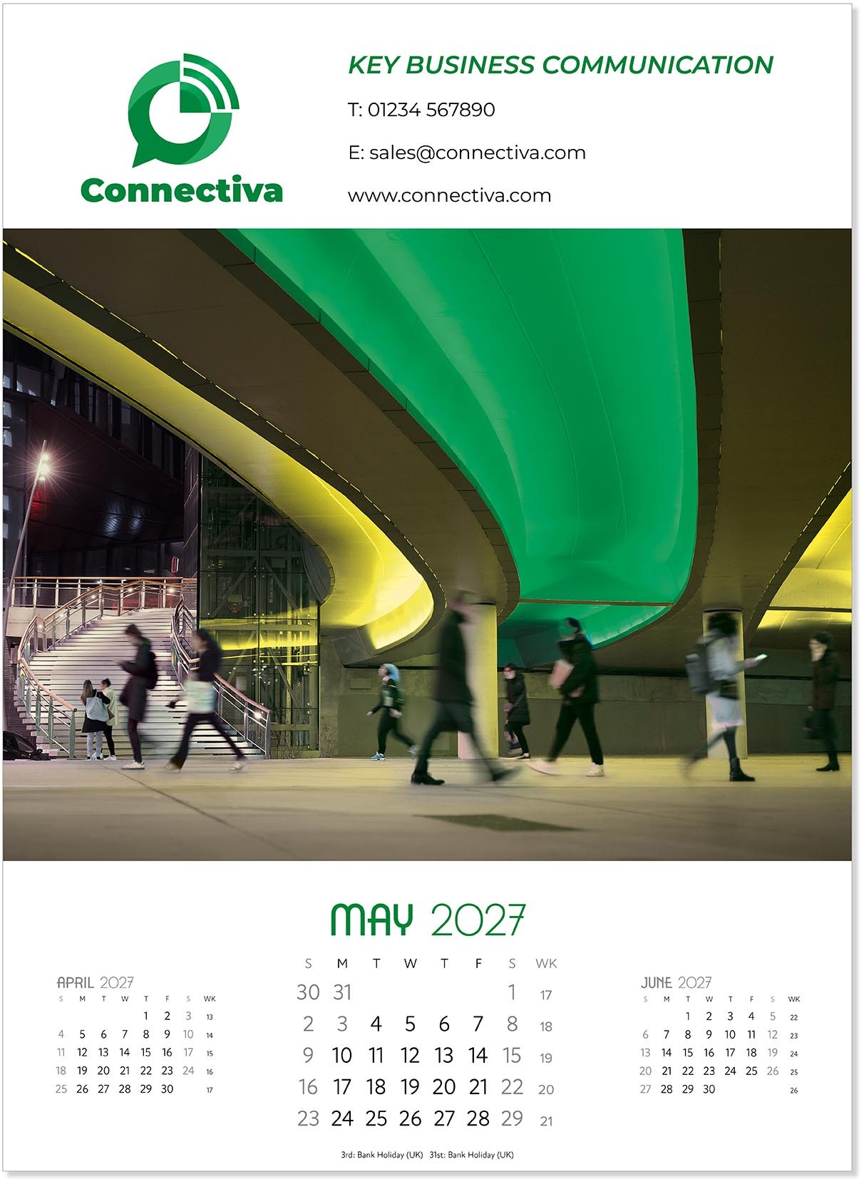 A Touch of Colour Wall Calendar