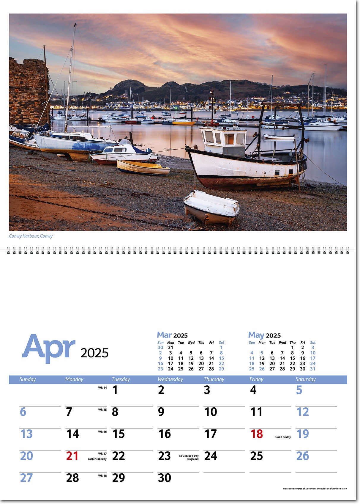 Beautiful Britain Postage Saver Calendar