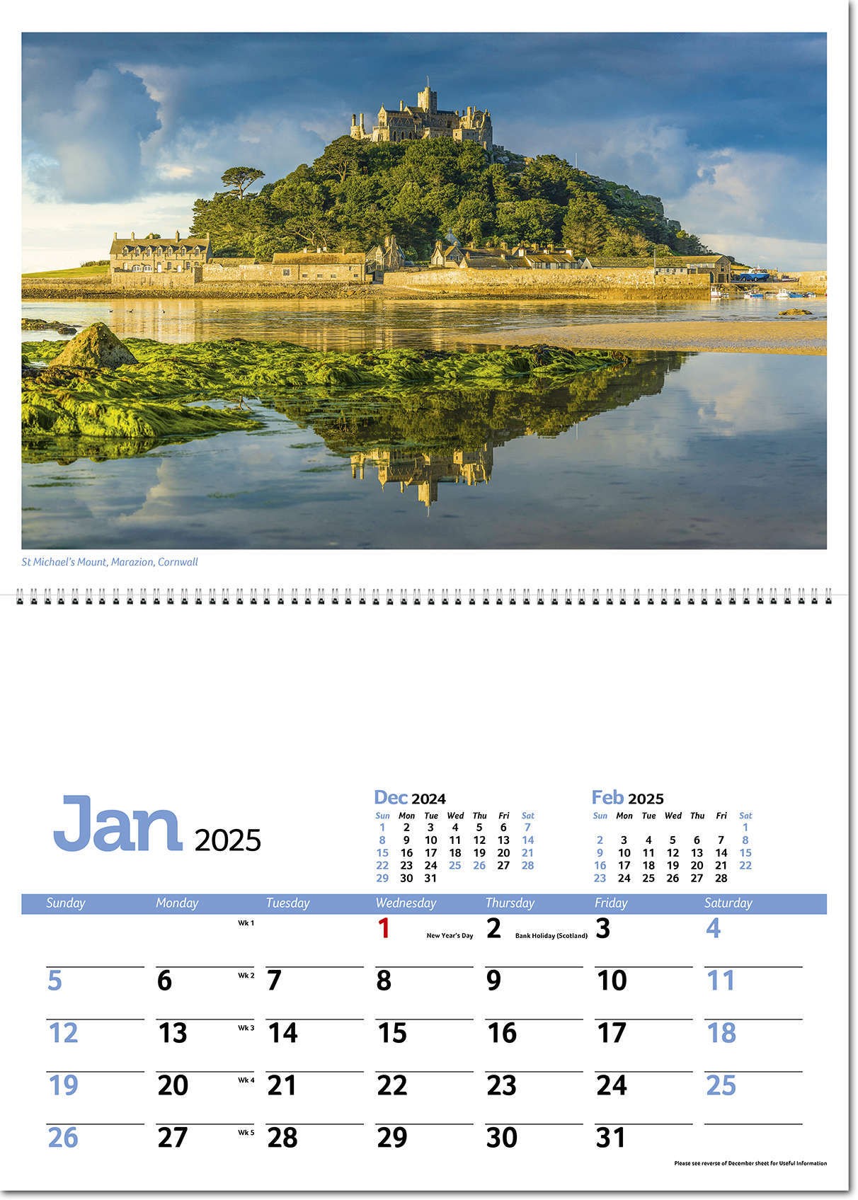 Beautiful Britain Postage Saver Calendar