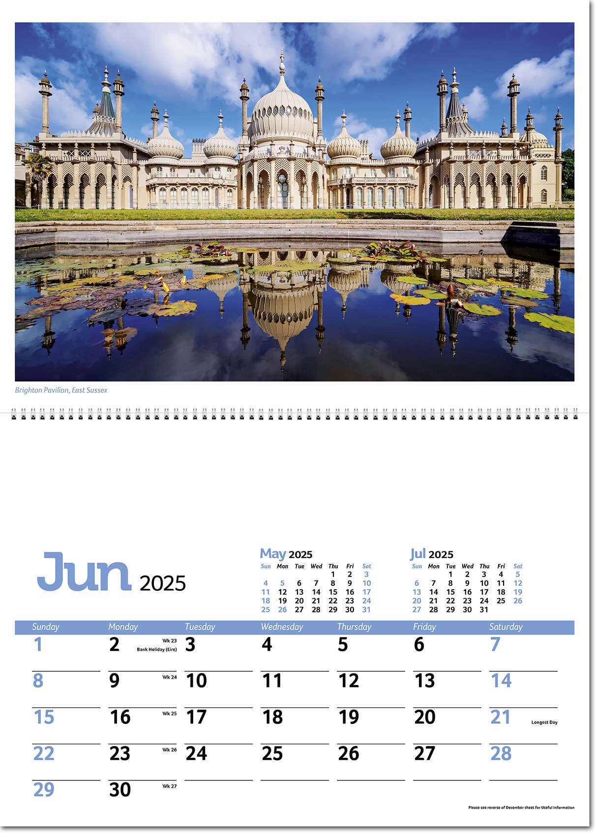 Beautiful Britain Postage Saver Calendar