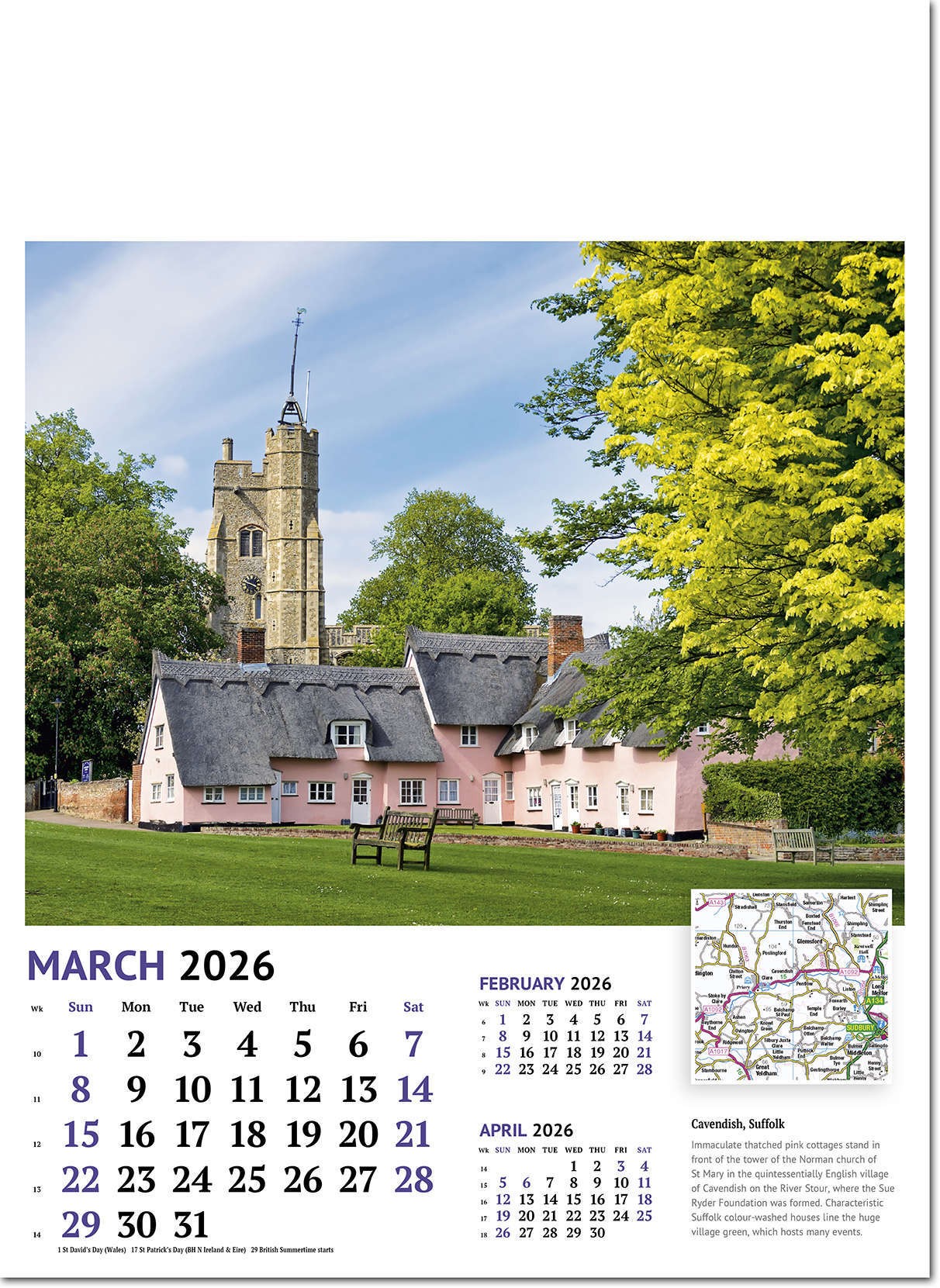 Beautiful Britain Wall Calendar