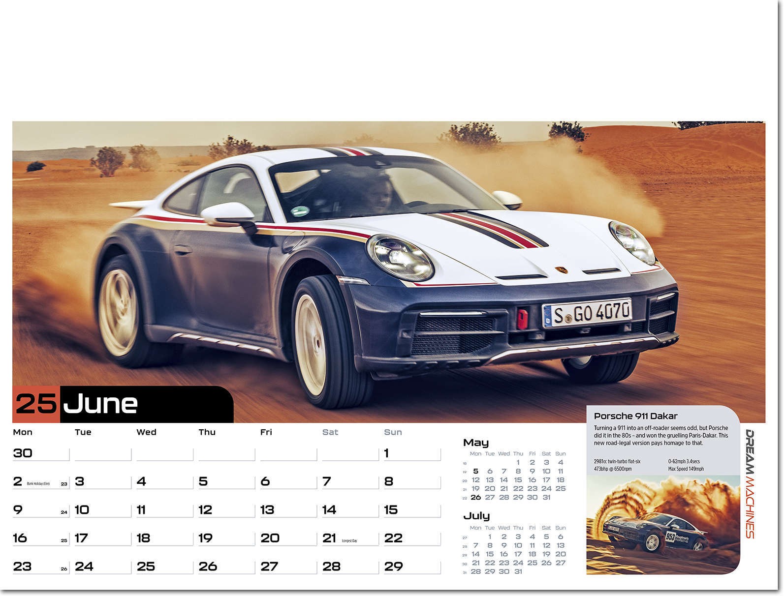 Dream Machines Wall Calendar