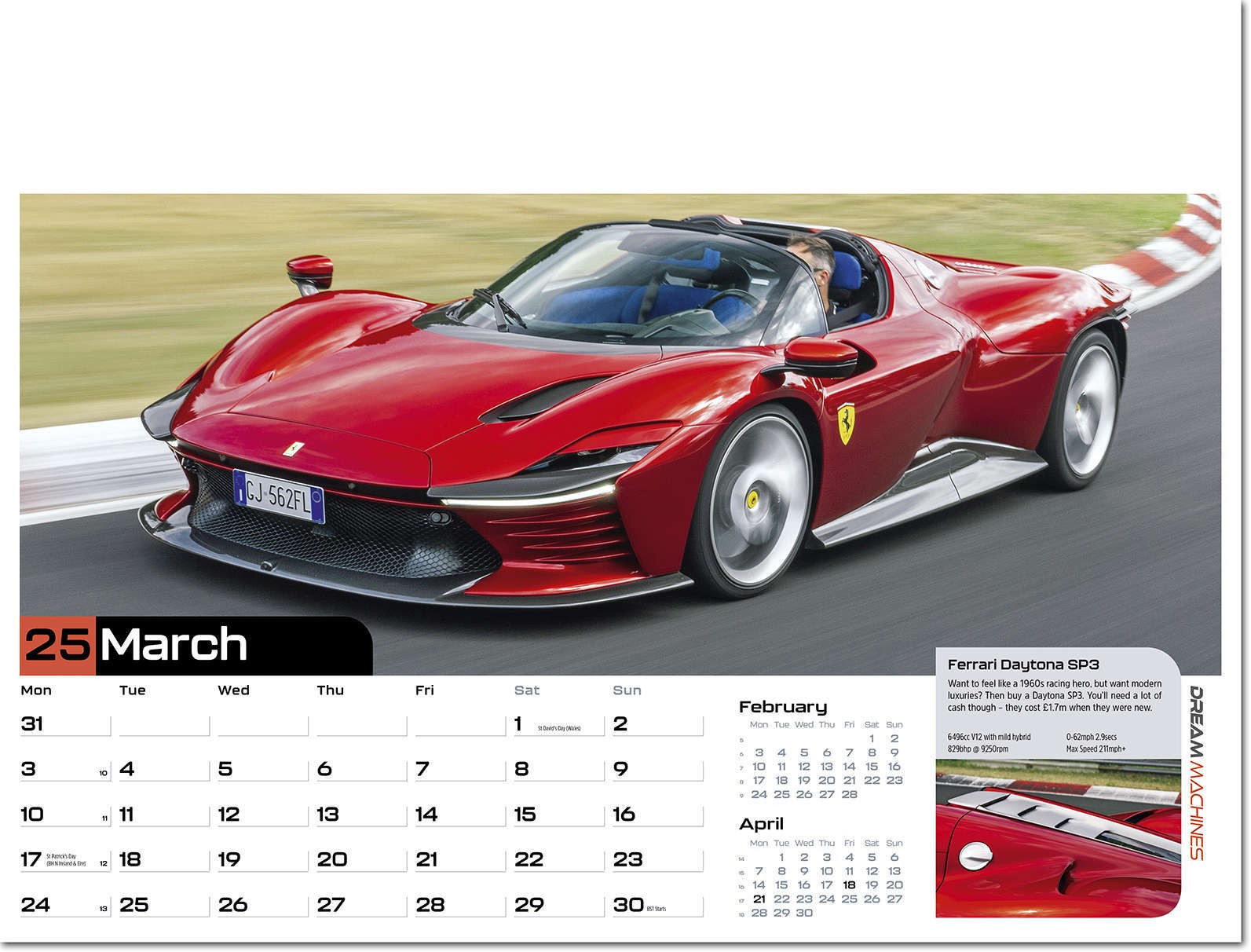 Dream Machines Wall Calendar