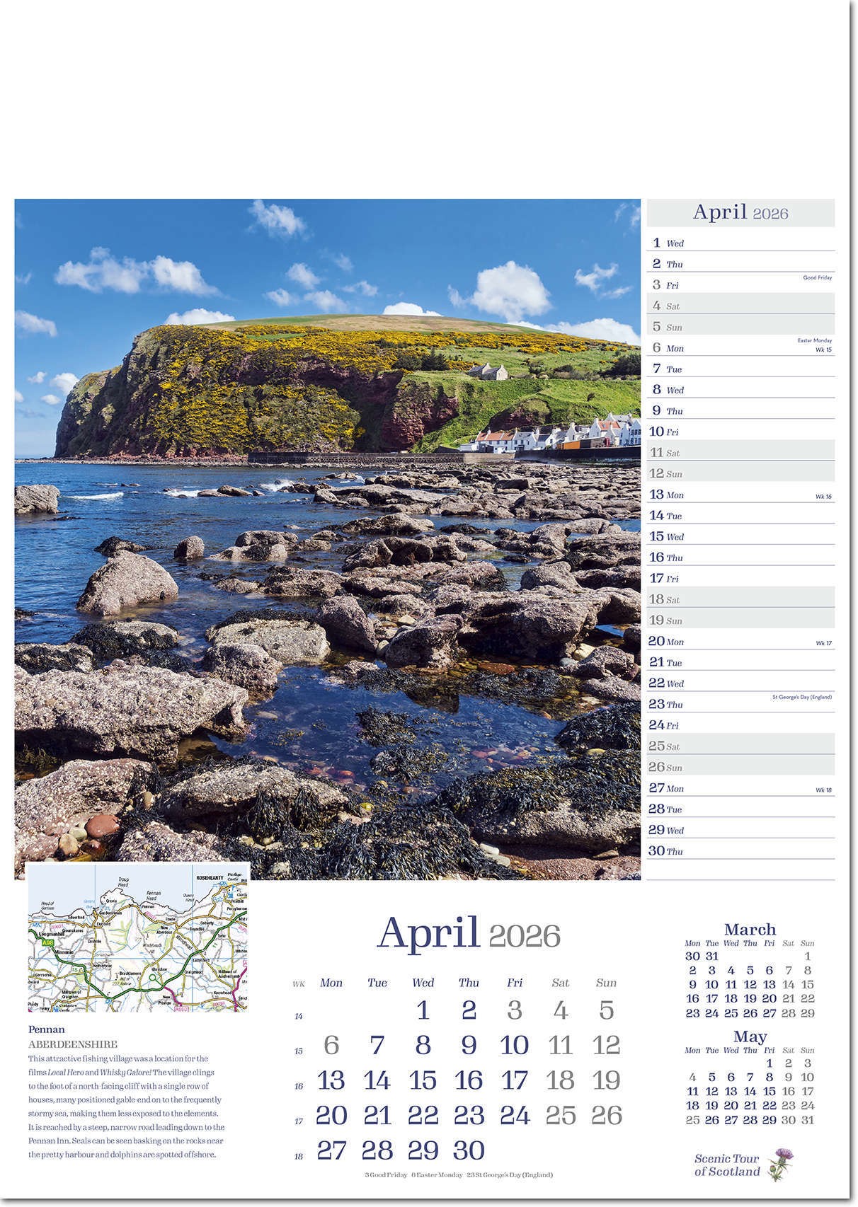 Scenic Tour of Scotland Calendar