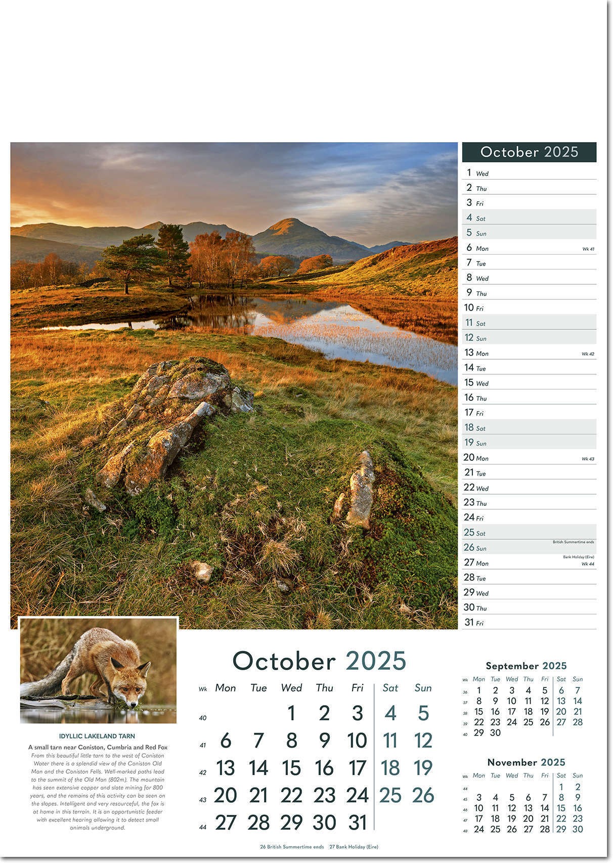 Rural Britain Wall Calendar