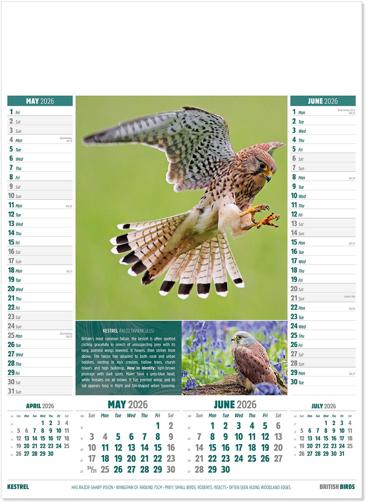 British Birds Calendar