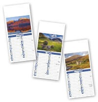 Slimline Scotland Compact Calendar