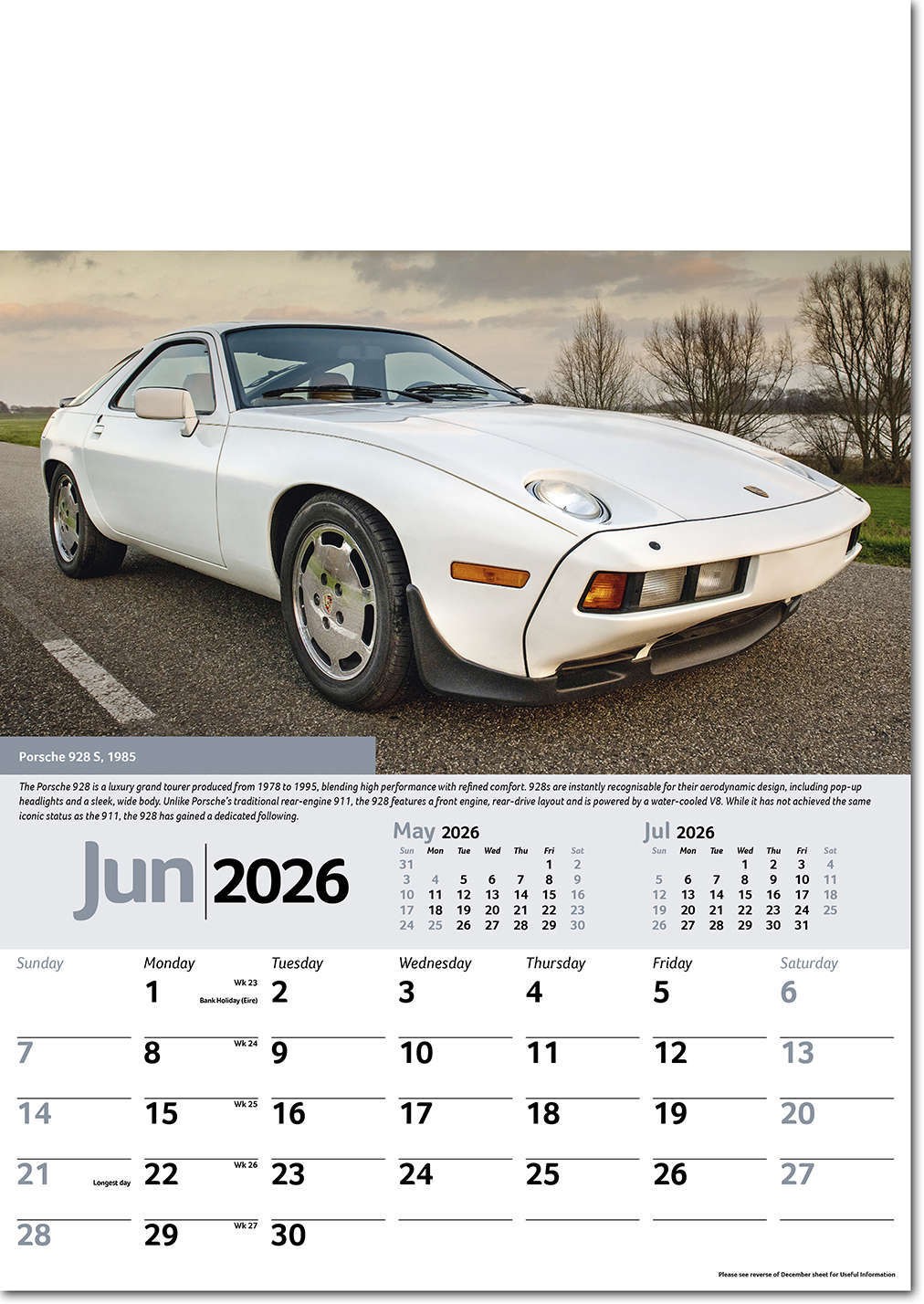 Collectors Cars Calendar