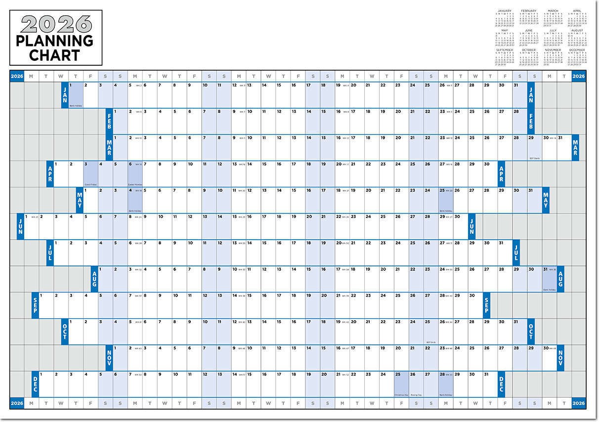 Horizontal Wall Planner